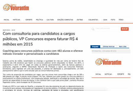 Com consultoria para candidatos a cargos públicos, VP Concursos espera faturar R$ 4 milhões em 2015