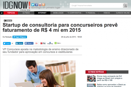 Startup de consultoria para concurseiros prevê faturamento de R$ 4 mi em 2015